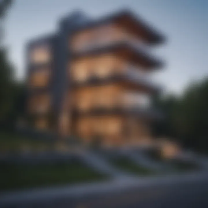 Contemporary Apartment Architecture in Mount Washington Modern apartment building showcasing contemporary design in Mount Washington