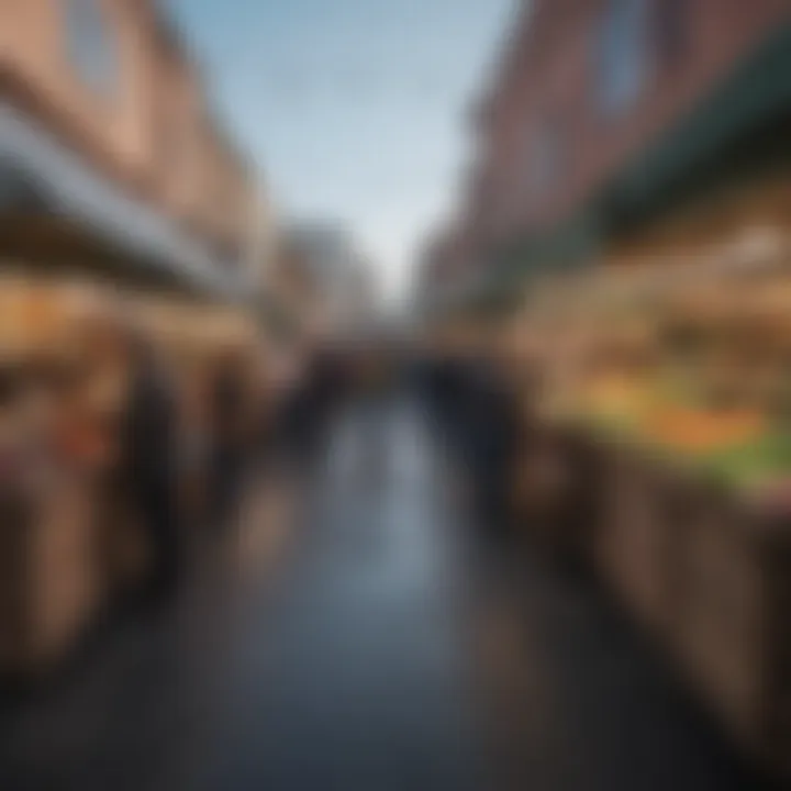 Bustling local market in Outer Sunset, highlighting community life