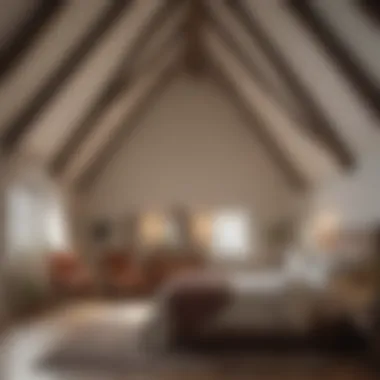 Cozy Bedroom with Charming Cathedral Ceiling Cozy bedroom with a charming cathedral ceiling