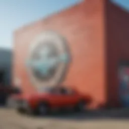 Artistic mural depicting Dallas culture