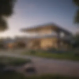 A modern home symbolizing cash purchase