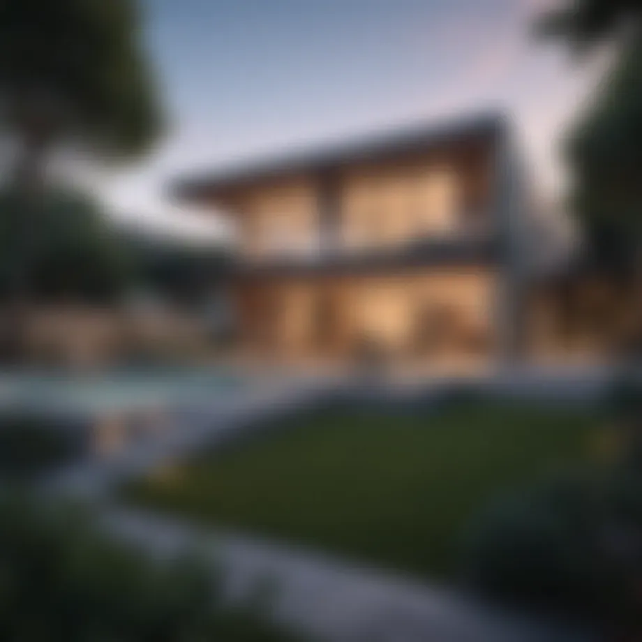 Modern rental home showcased on a digital platform