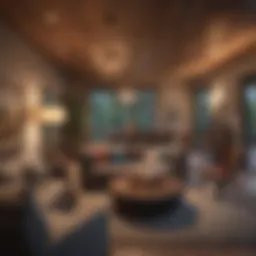 Cozy living room in a Denver house share