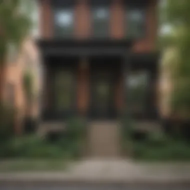 Charming historic architecture in a Chicago district