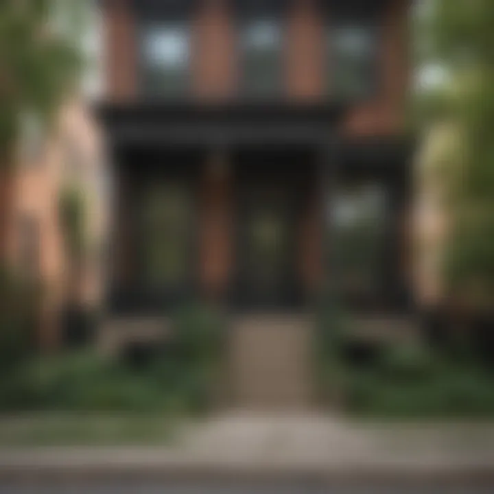 Charming historic architecture in a Chicago district