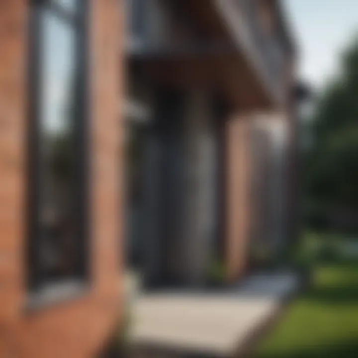 Architectural detail of Lochwood Apartments