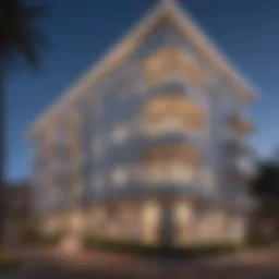 Elegant exterior view of Montecito apartments showcasing modern architecture