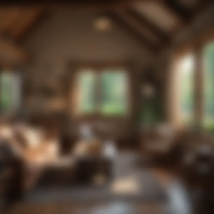 Cozy interior of a well-furnished rental cottage