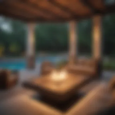 Enticing Outdoor Living Spaces Outdoor amenities in Atlanta rental complex