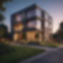 Exterior view of Parkview Apartments showcasing modern architecture