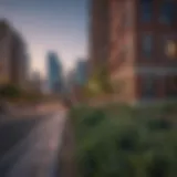 A scenic view of downtown Denver showcasing diverse apartment buildings