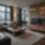 Stylish apartment interior showcasing modern design elements