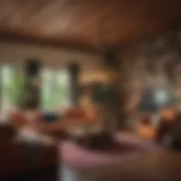 Cozy shared living room with eclectic decor