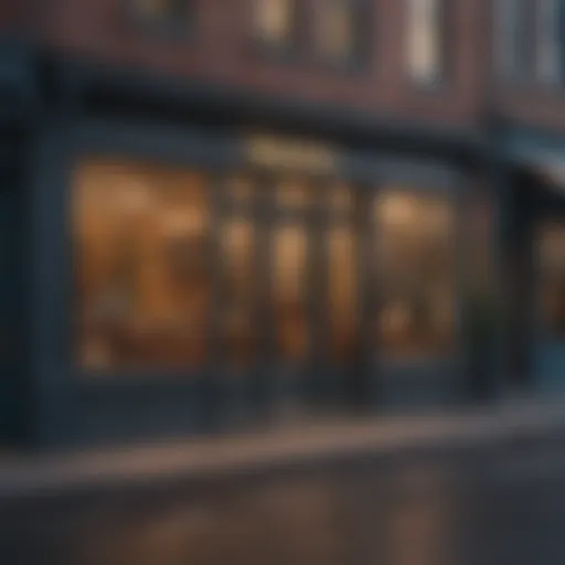 Charming boutique storefronts