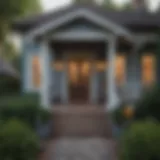 Charming rental house with a welcoming porch