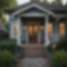 Charming rental house with a welcoming porch