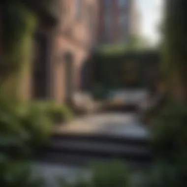 Cozy Outdoor Spaces in Studio Apartments Cozy outdoor space of a studio apartment with greenery