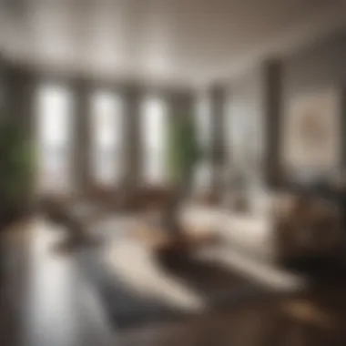 Modern Luxury: Interior Design of a New York City Apartment Luxurious apartment interior showcasing modern design elements
