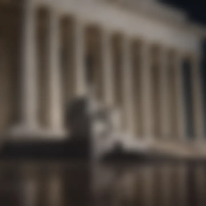 The iconic Lincoln Memorial illuminated at night against a starry sky