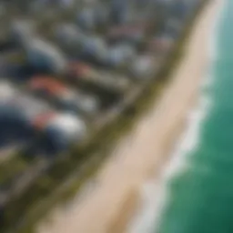 Aerial view of Miami Beach showcasing its vibrant coastline