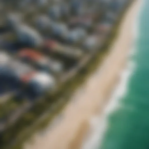 Aerial view of Miami Beach showcasing its vibrant coastline