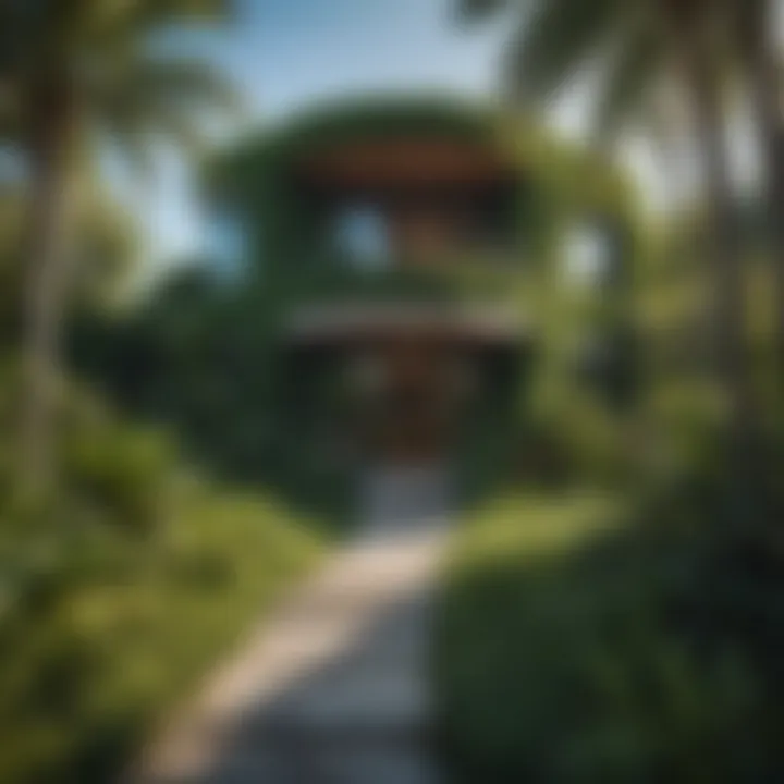 Cultural landmark in Miami Beach surrounded by lush greenery