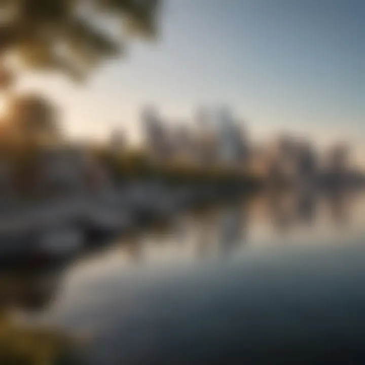 A serene waterfront view in Staten Island showcasing the natural beauty and skyline.