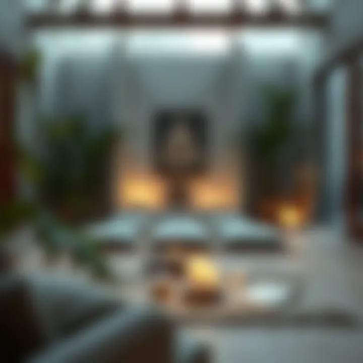 Finding Peace in a Dedicated Meditation Space A serene meditation area with cushions and candles