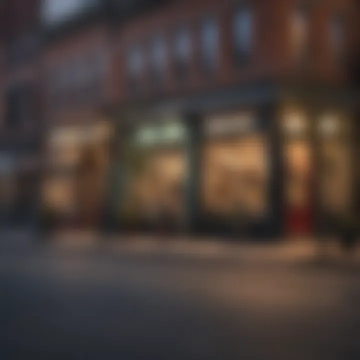 A vibrant street scene in Logan Circle highlighting local shops and cafes