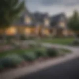 Scenic view of a suburban neighborhood in Denver