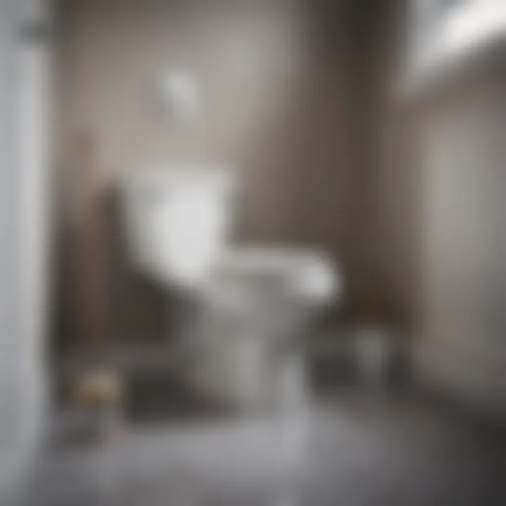 A well-maintained big toilet plunger in a clean bathroom setting.