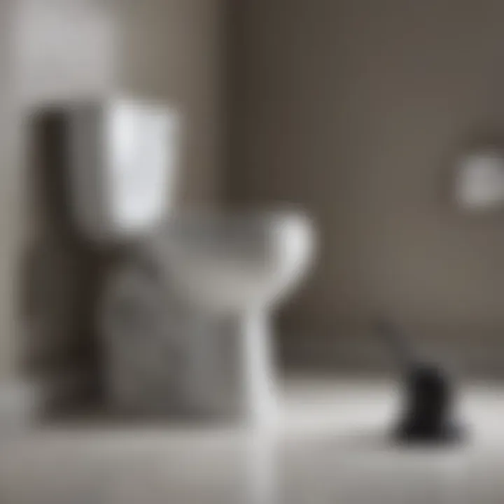 A stylish big toilet plunger with ergonomic design.