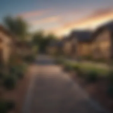 Charming Suburban Neighborhood in Arizona A cozy suburban neighborhood with well-maintained homes and greenery