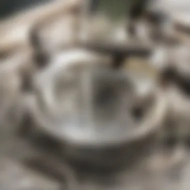 Vinegar and baking soda for sink cleaning