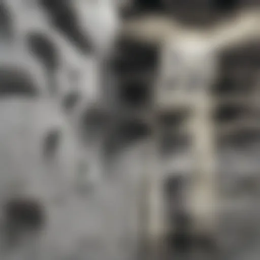 Elegant display of paintings on a textured drywall