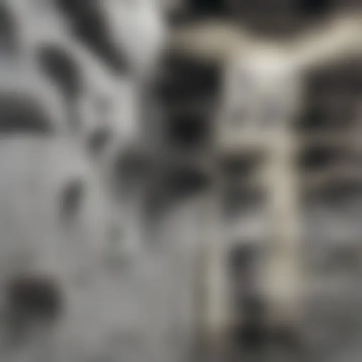 Elegant display of paintings on a textured drywall