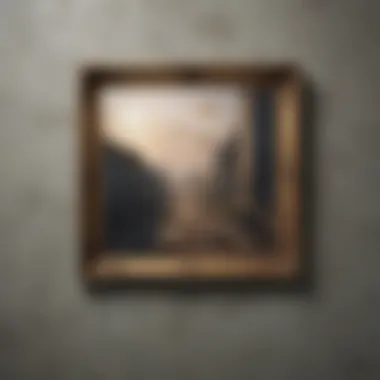 Different types of frames suitable for concrete wall paintings