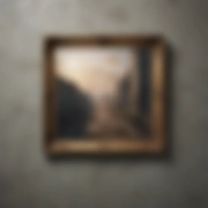 Different types of frames suitable for concrete wall paintings