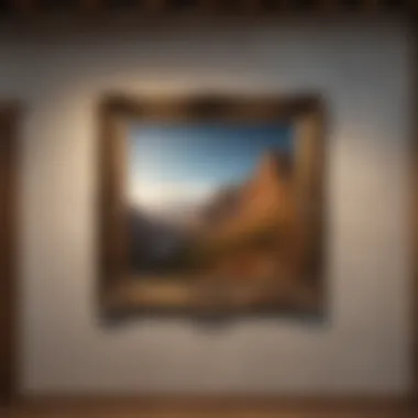 Different types of picture frames and art