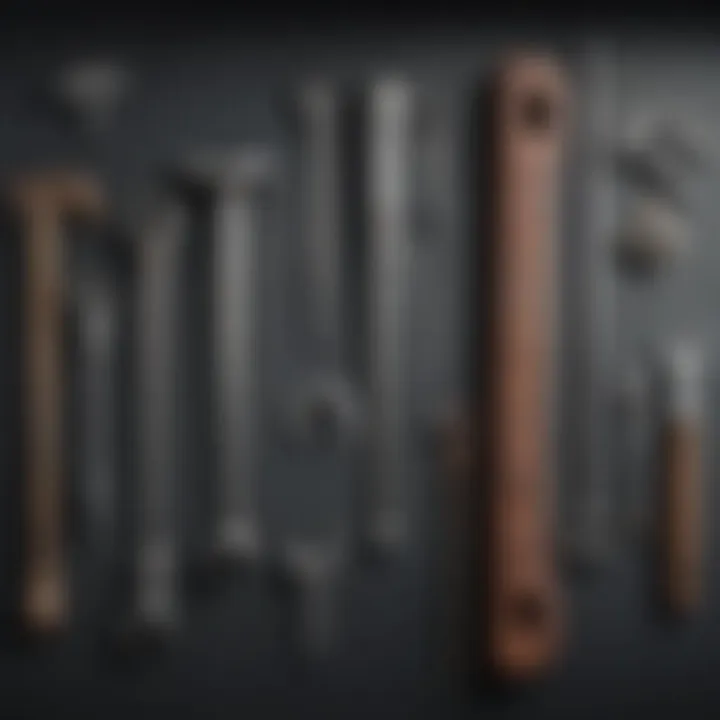 Close-up of specialized tools used for securely hanging heavy frames, highlighting their features and importance.