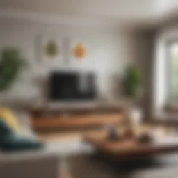 Vibrant living room after deep cleaning