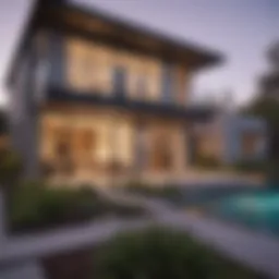 Modern rental homes in Mission Valley showcasing architecture
