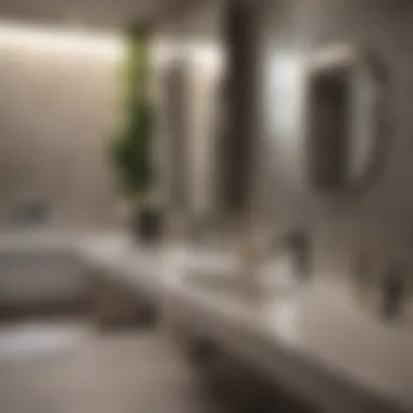 Detailed view of a sparkling bathroom post thorough cleaning