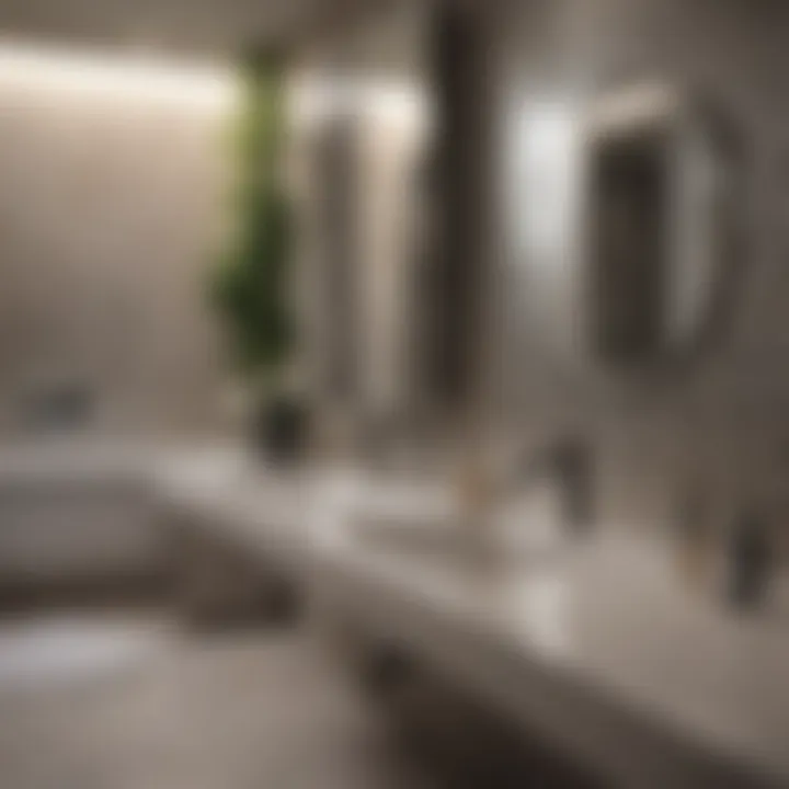 Detailed view of a sparkling bathroom post thorough cleaning