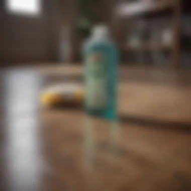Various cleaning products suitable for hardwood floors