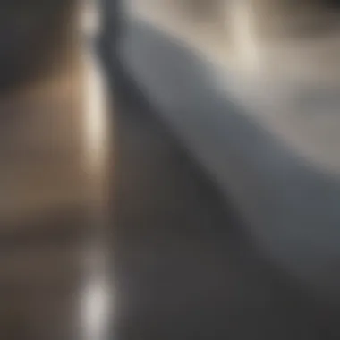 Transforming Scratched Surfaces Close-up of laminate flooring showing scratch repair