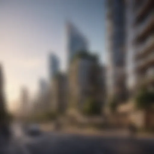 City skyline showcasing flourishing real estate developments
