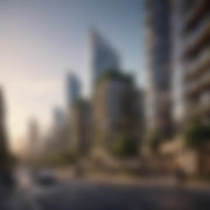 City skyline showcasing flourishing real estate developments