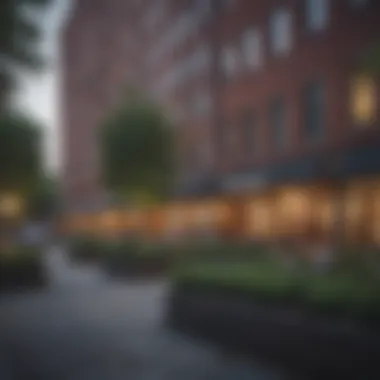 Vibrant community atmosphere surrounding the Longwood Galleria Apartments.