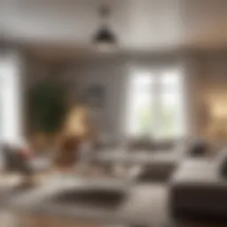 A pristine living room after a deep clean